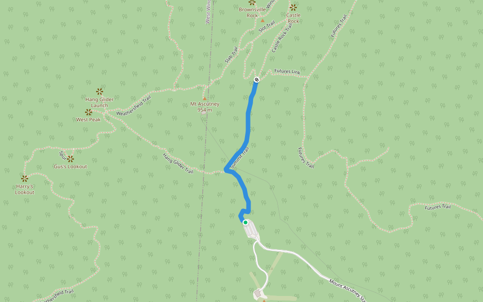 Summit Trail walking route map in Windsor