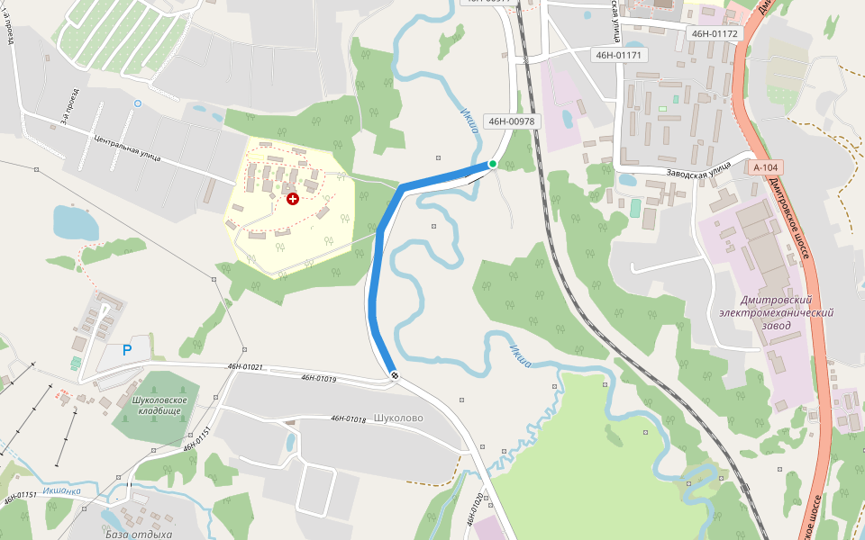 ATV walking route map in Tseleevo