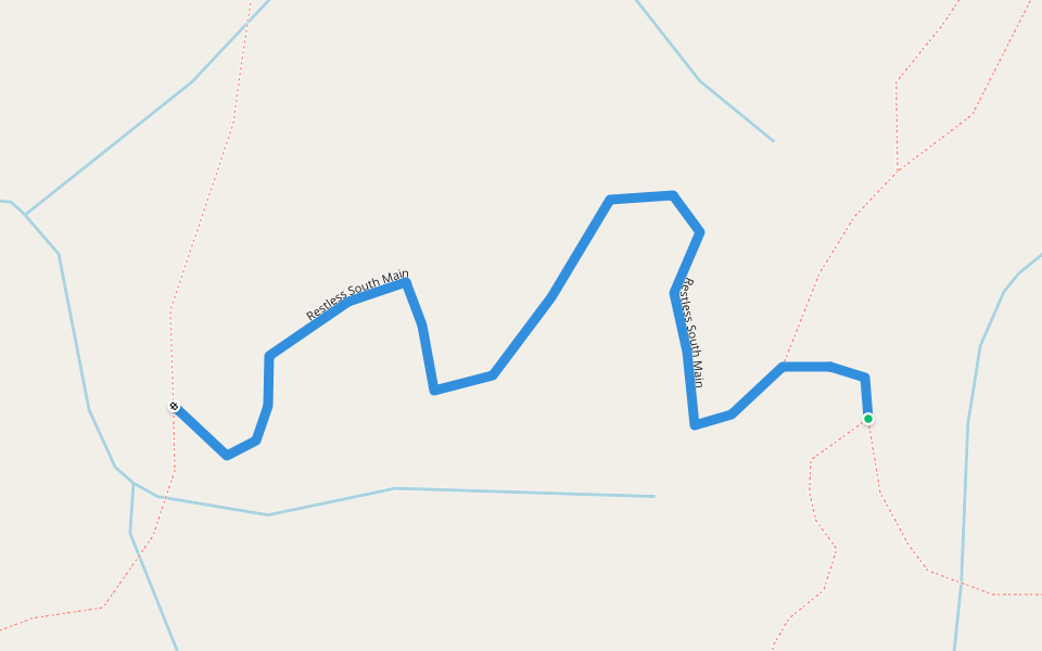 Restless South Main walking route map in Holberg