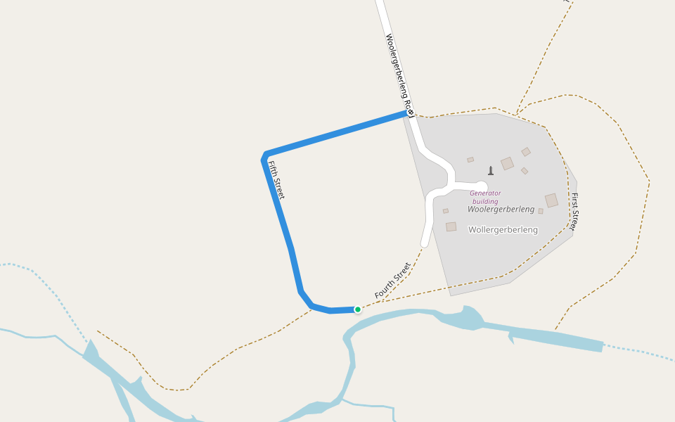Fifth Street walking route map in Lake Argyle