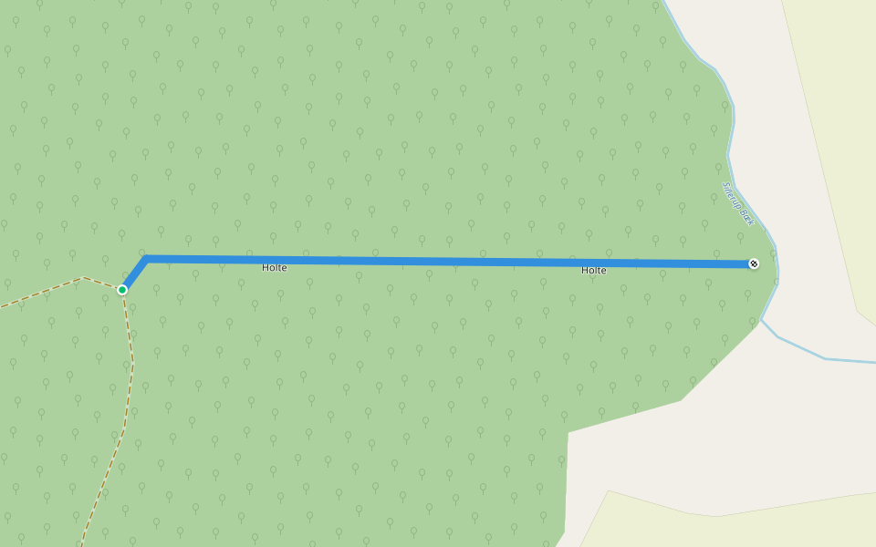 Holte walking route map in Haderslev