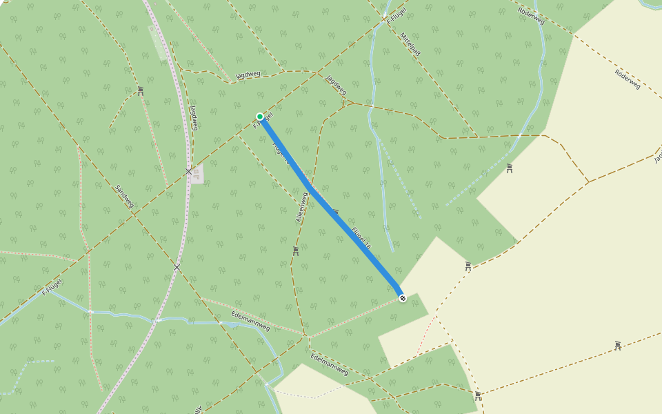 Flügel 16 walking route map in Arnsdorf