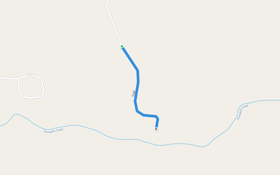 Trail walking route map in Boomer