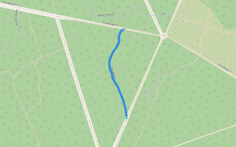 Rip & Rail walking route map in Brandon