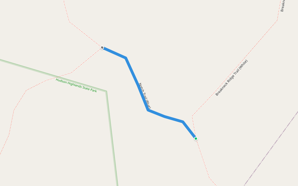 Notch Trail (Blue) walking route map in Cold Spring