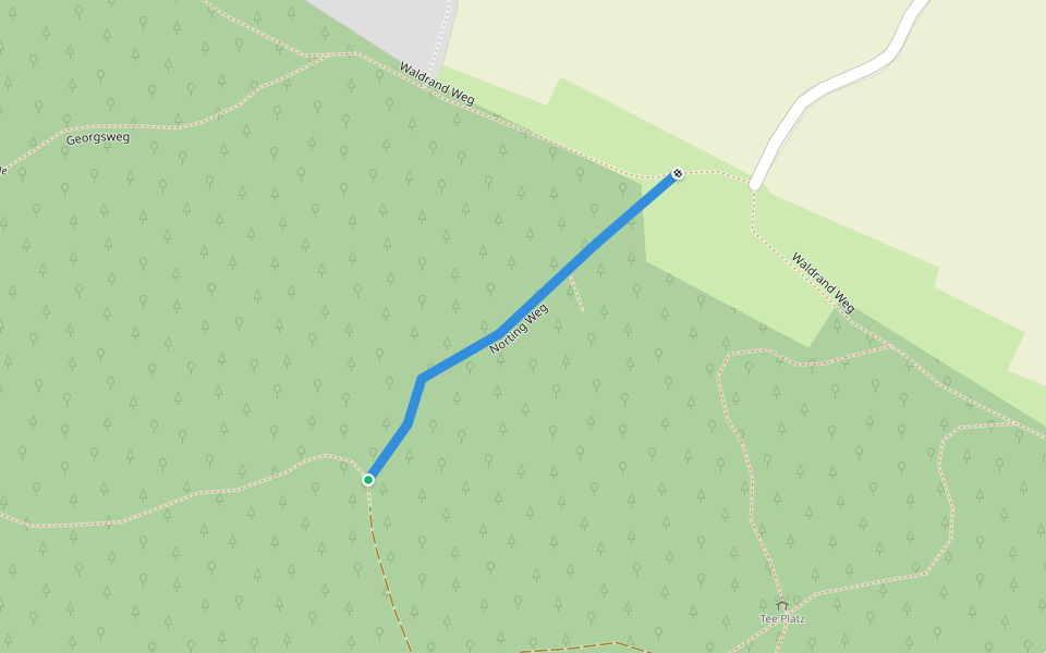 Norting Weg walking route map in Bad Essen