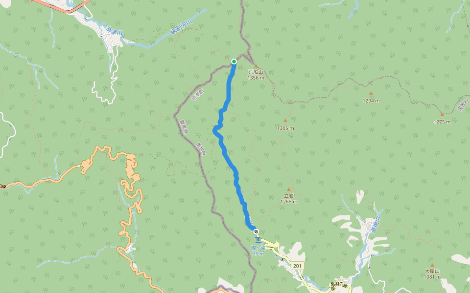 星尾羽沢線 walking route map in Saku