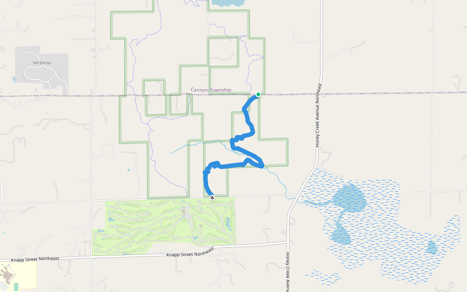 Egypt Valley Sect3 walking route map in Ada