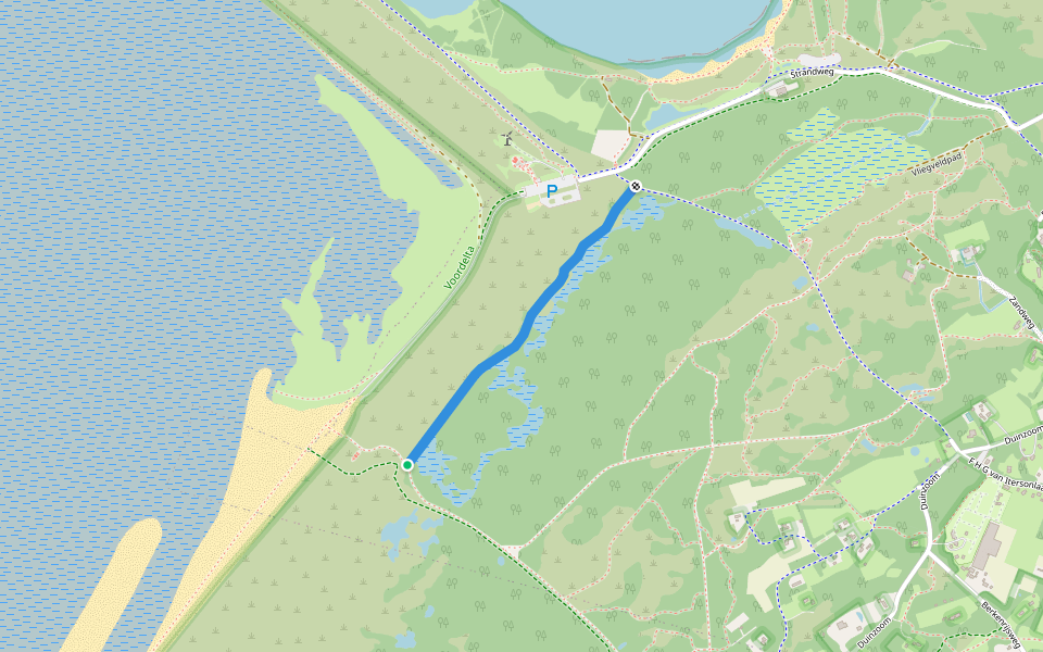 Inspectiepad walking route map in Oostvoorne