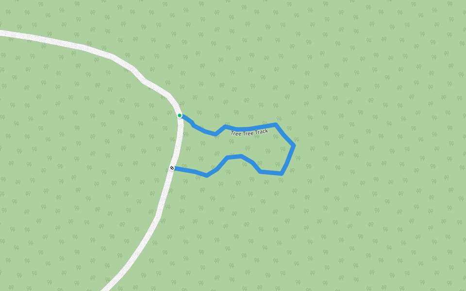 Tree Tree Track walking route map in Nunamara
