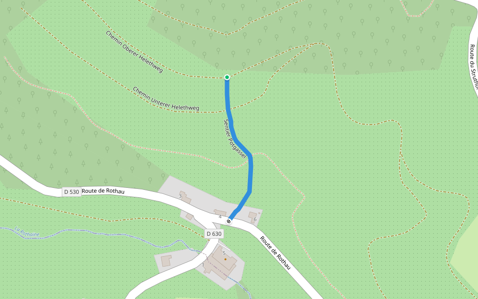 Sentier Potgassel walking route map in Natzwiller