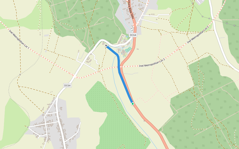 Dig walking route map in Cordău