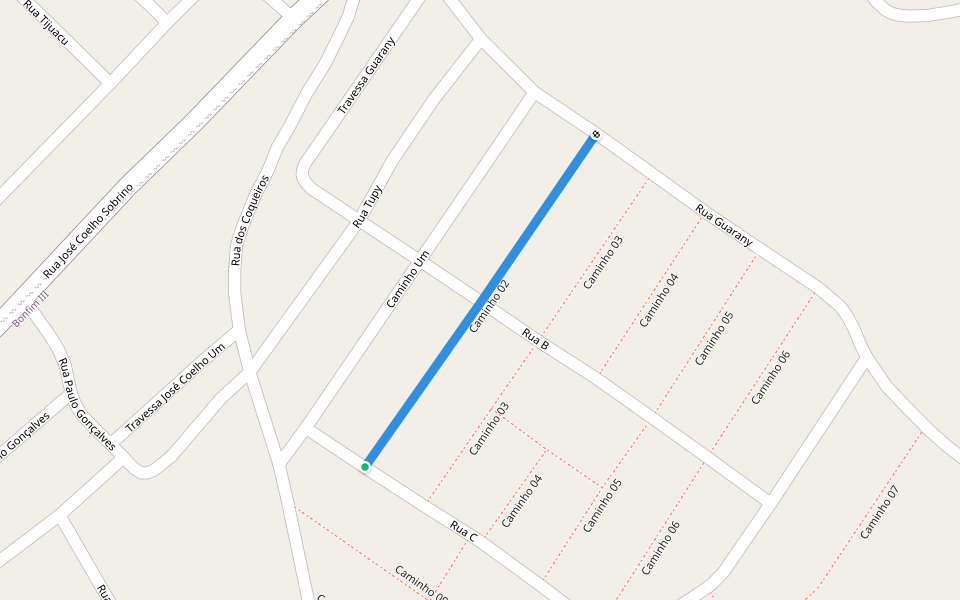 Caminho 02 walking route map in Senhor do Bonfim