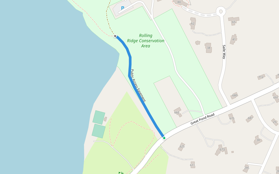 Public Access Easement Walking And Running Trail North Andover