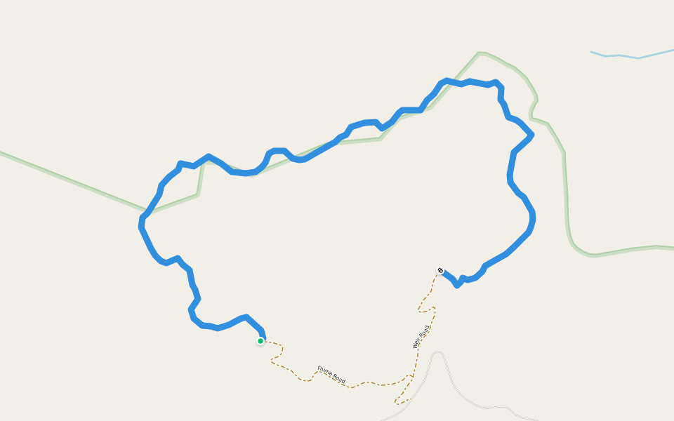 Weasel Trail walking route map in Woodstock