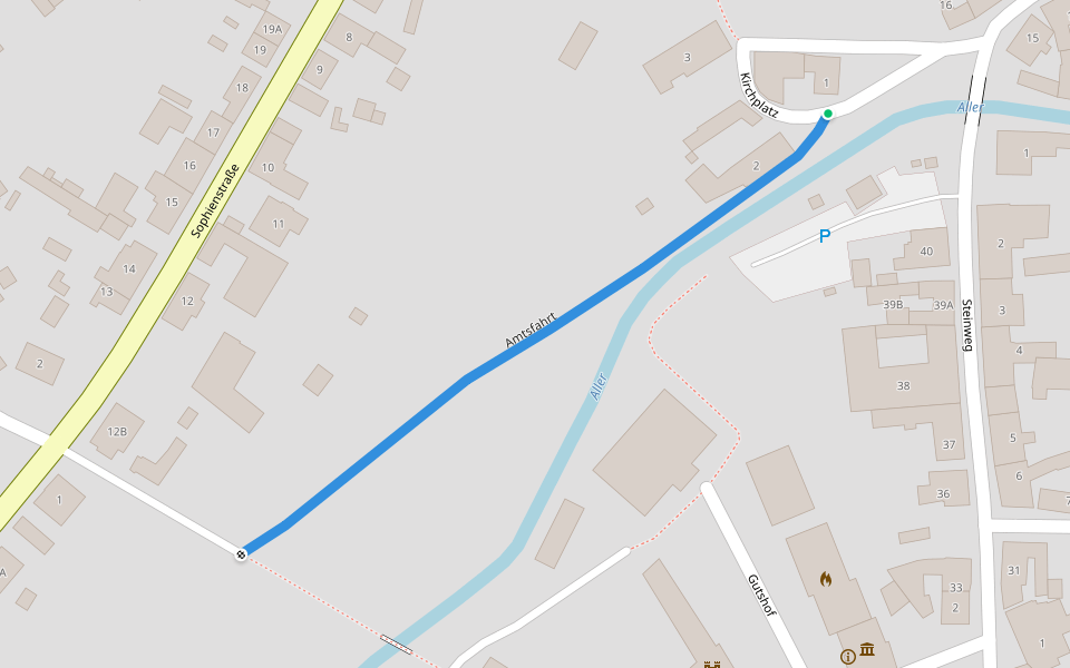 Amtsfahrt walking route map in Weferlingen