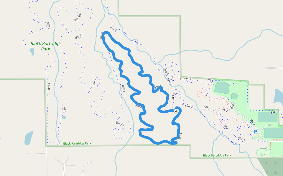 BPP 6 walking route map in Metamora