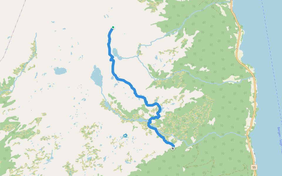Route 4 walking route map in Ese