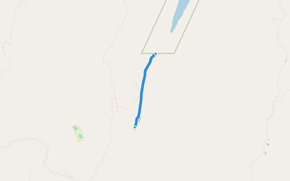 Little Fish Lake Trail walking route map in Westbridge