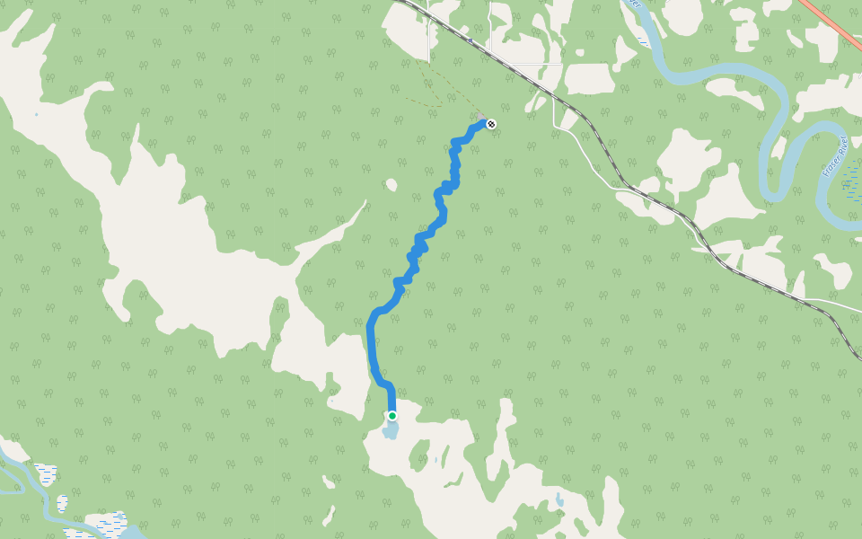 Dunster Trail walking route map in Dunster