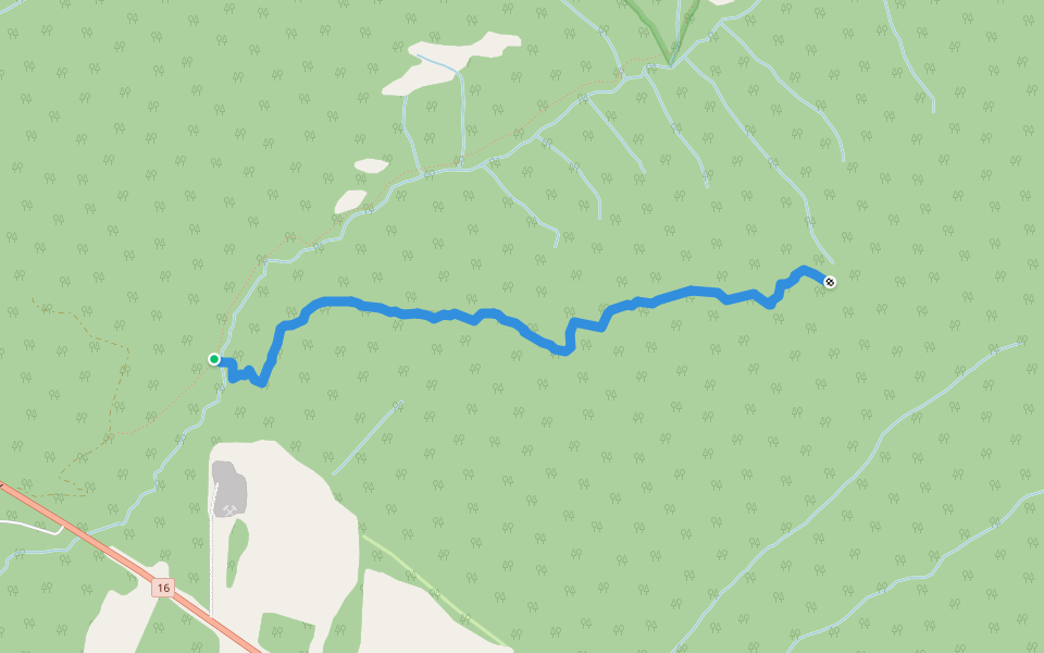 Groeneveld Trail walking route map in Dunster