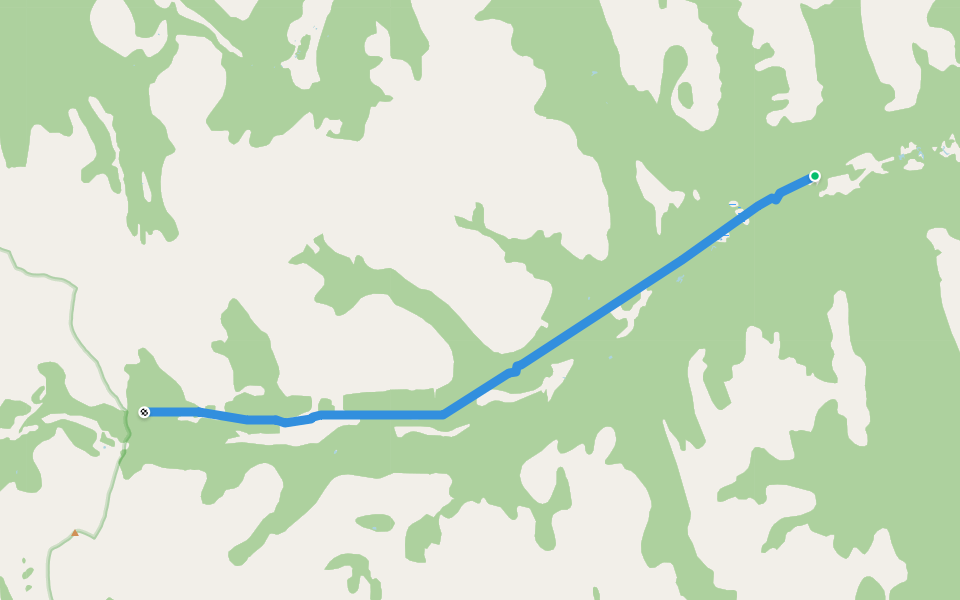 Cypress Creek Trail walking route map in Pink Mountain