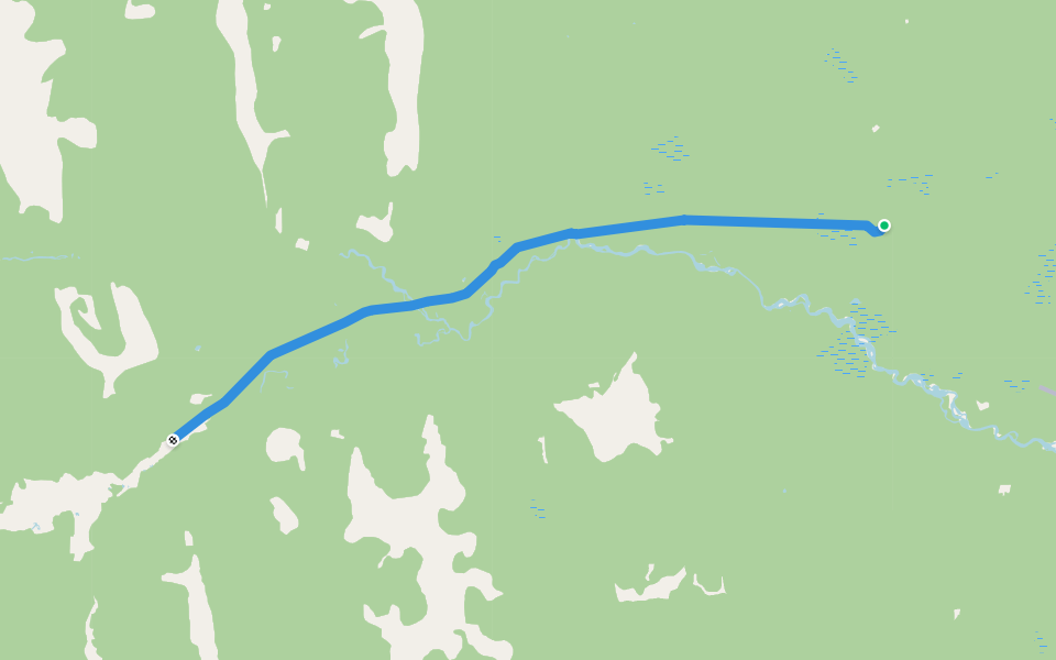 Cypress Creek Trail walking route map in Pink Mountain