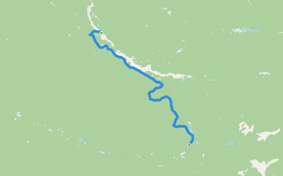 Stoney Lake Trails walking route map in Wells