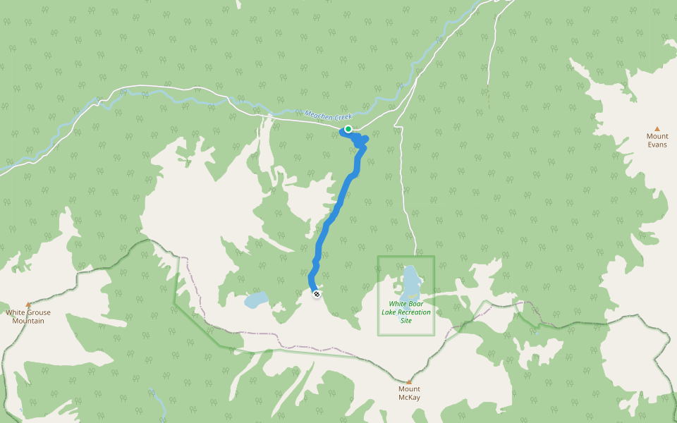 Mayo-Ailsa Lakes Trail walking route map in Kimberley
