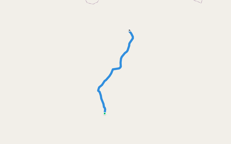 Thoen Basin Trail walking route map in Smithers