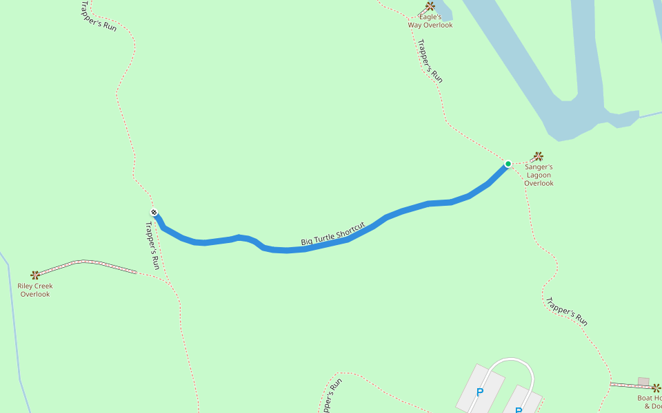 Big Turtle Shortcut walking route map in Gibraltar