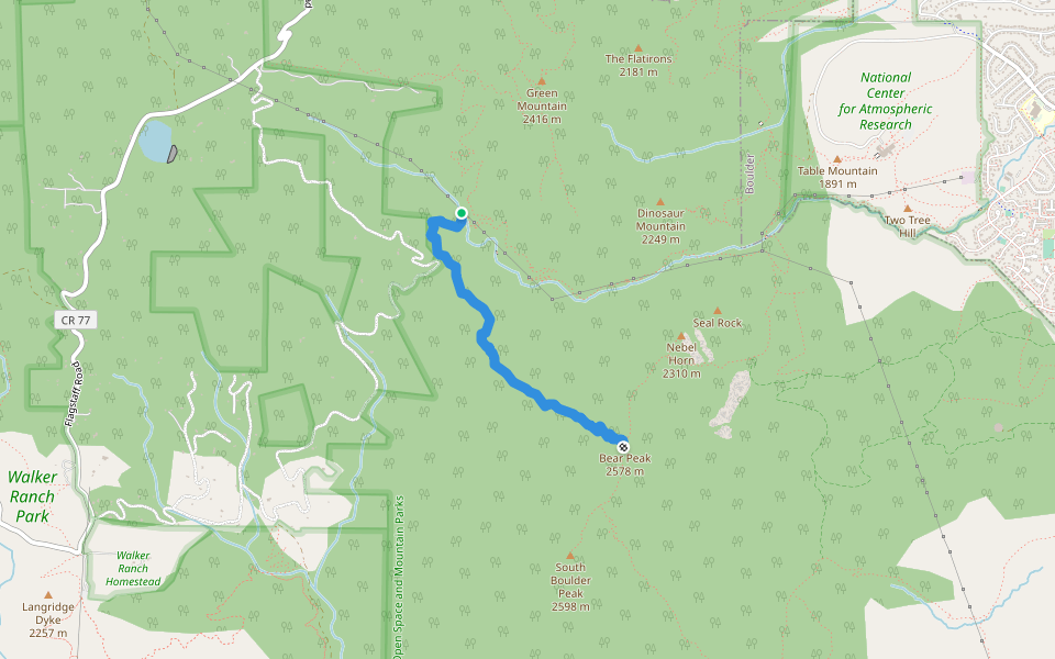 Bear Peak West Ridge Trail