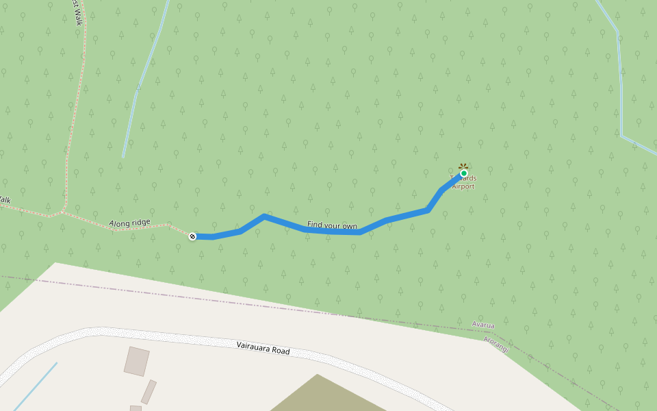 Find your own walking route map in Arorangi