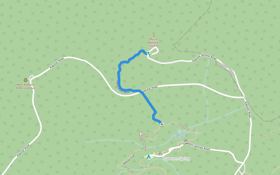 The Summit Walk walking route map in Kaputar