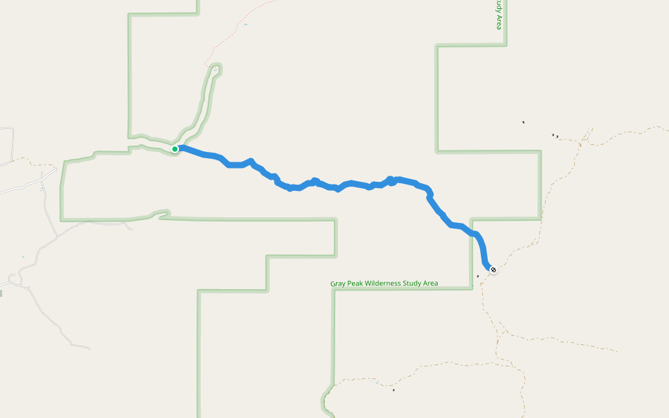 Mouser Trail walking route map in Rodeo