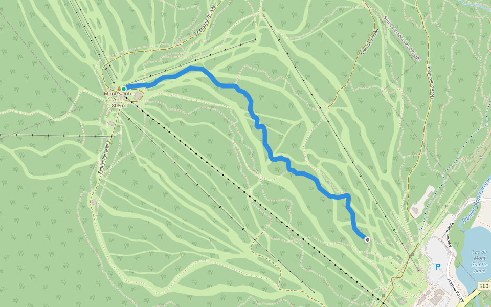 D La 1837 walking route map in Beaupré