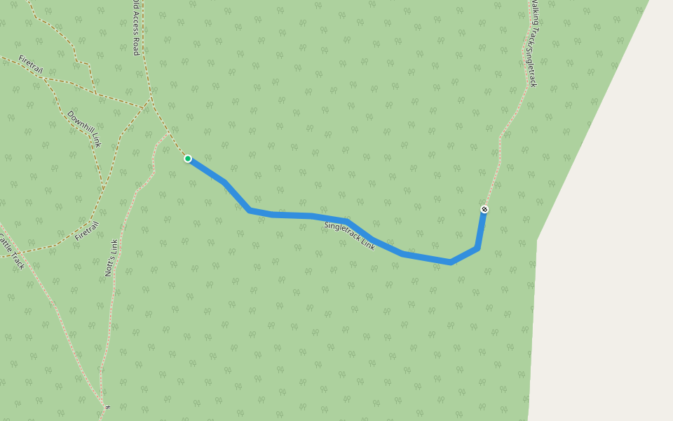 Singletrack Link walking route map in Cootamundra