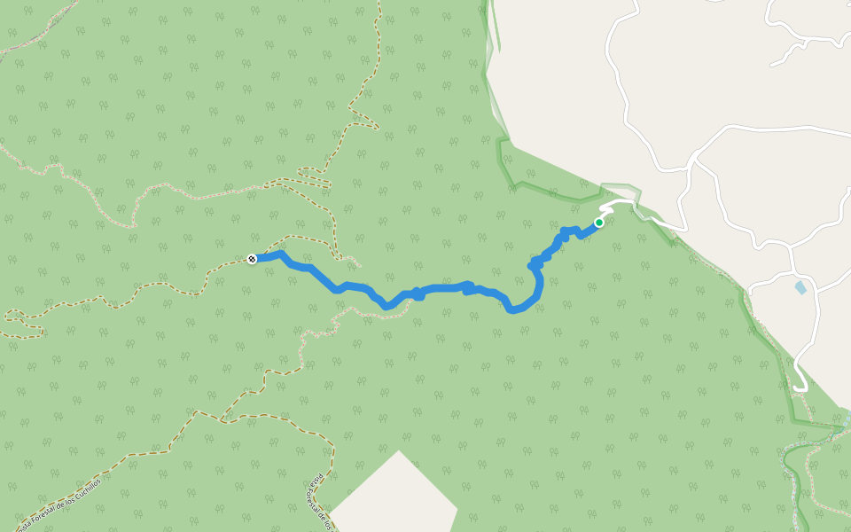 Senda del Monje walking route map in Abarán
