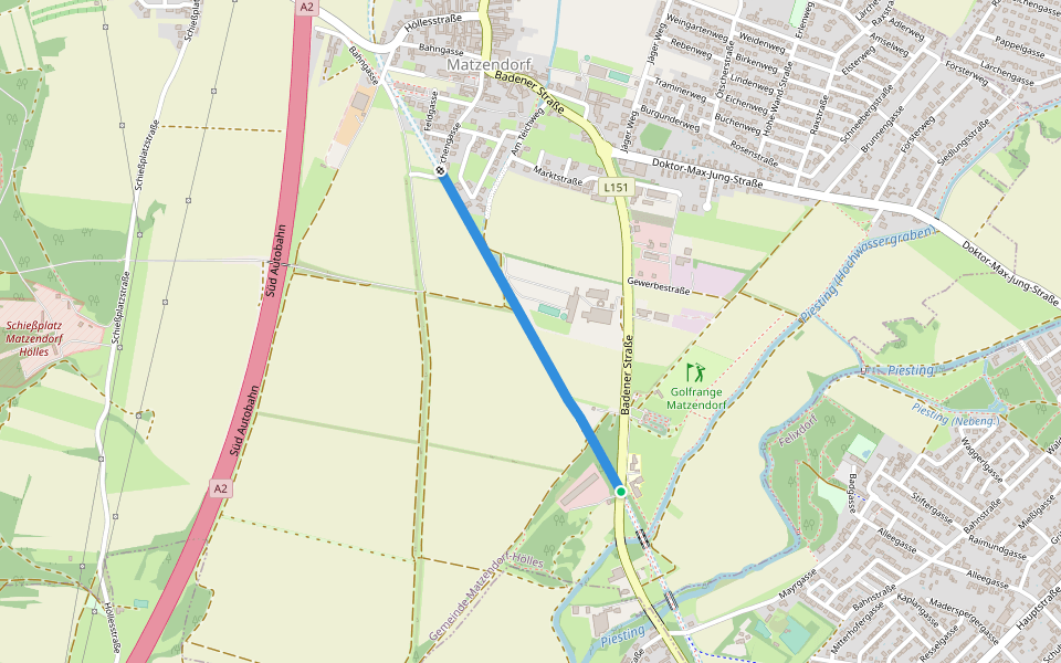 Wasserleitungswanderweg walking route map in Matzendorf