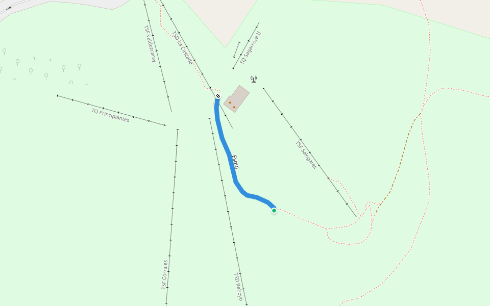 Esquí walking route map in Ezcaray