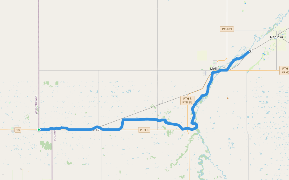 Snoman Trail walking route map in Gainsborough