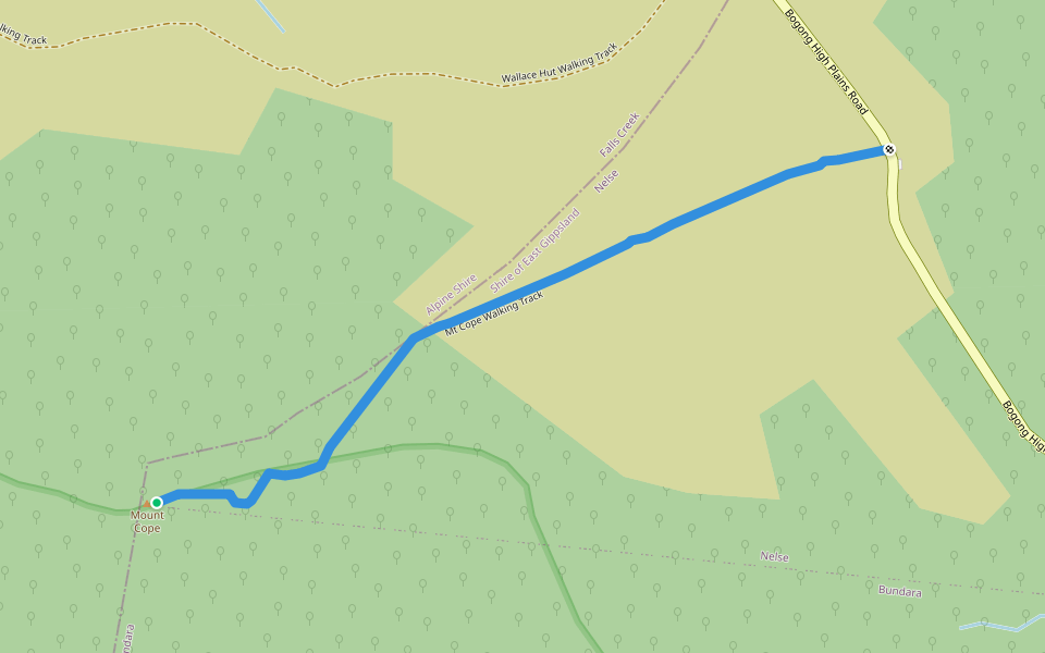 Mt Cope Walking Track walking route map in Nelse