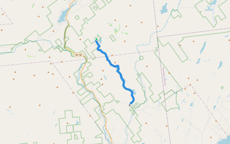 Murphey lake path walking route map in Northville