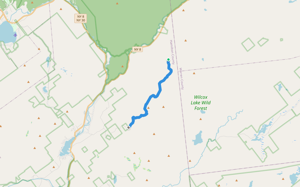 Pine Orchard trail walking route map in Stony Creek