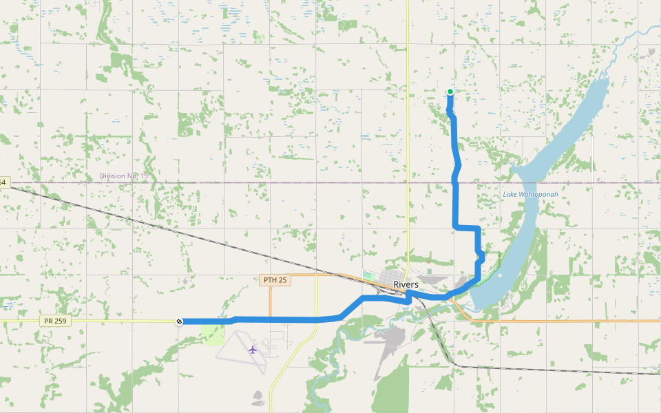 Snoman Trail walking route map in Rivers