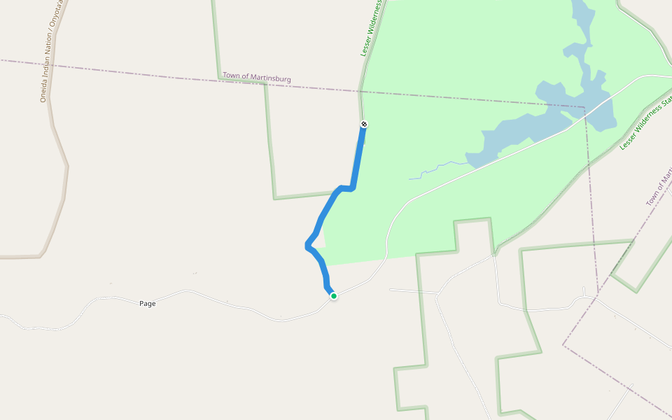 Dec Truck Trail walking route map in Constableville