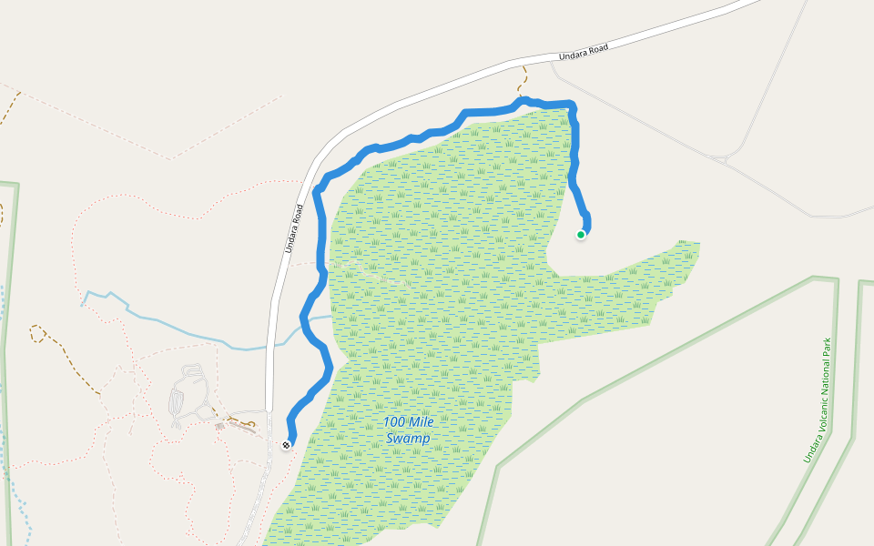 Flat Rock - Circle View Track walking route map in Mount Surprise