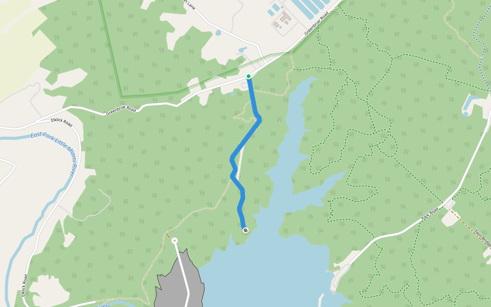 Slabcamp Run Road walking route map in Batavia