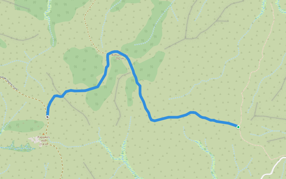 Kohuroanaki Loop Track walking route map in Cape Reinga