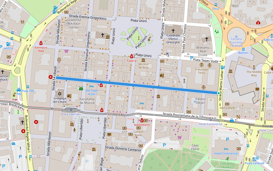 Strada Eugeniu de Savoya walking route map in Germania
